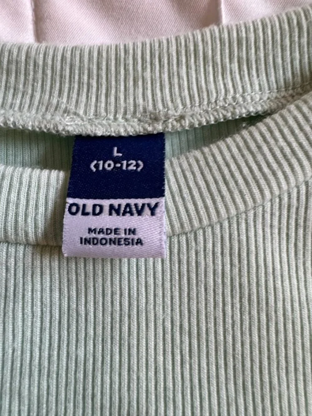 Old Navy Girls Large 10/12 Mint Green Short Sleeve Ruffle Blouse